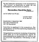 Overlijden Berendina Hendrika Kets`06-12-1981